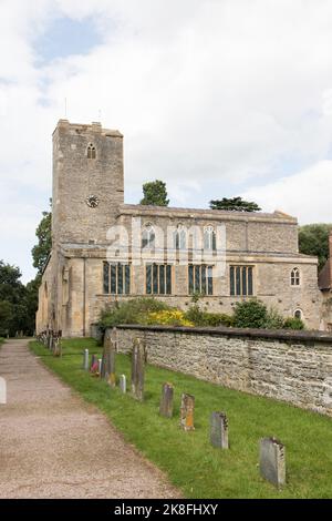 La chiesa priorale di St Mary a Deerhurst, Gloucestershire Foto Stock