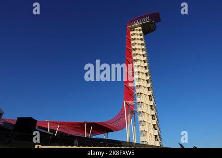 Austin, Stati Uniti. 22nd Ott 2022. Observation Tower, Gran Premio d'America del F1 al circuito delle Americhe il 22 ottobre 2022 ad Austin, Stati Uniti d'America. (Foto da ALTO DUE) Credit: dpa/Alamy Live News Foto Stock