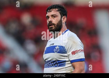 Doncaster, Regno Unito. 23rd Ott 2022. Adam Vrahnos di Grecia durante la Coppa del mondo di Rugby Gruppo di Coppa del mondo 2021 Una partita Samoa vs Grecia all'Eco-Power Stadium, Doncaster, Regno Unito, 23rd ottobre 2022 (Foto di Mark Cosgrove/News Images) a Doncaster, Regno Unito il 10/23/2022. (Foto di Mark Cosgrove/News Images/Sipa USA) Credit: Sipa USA/Alamy Live News Foto Stock