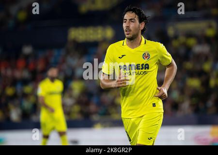 Valencia, Spagna, 23 ottobre 2022. Dani Parejo di Villarreal durante la partita spagnola la Liga Santander tra Villarreal CF e UD Almeria allo stadio Ciutat de Valencia. Foto di Jose Miguel Fernandez /Alamy Live News ) Foto Stock