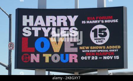 Inglewood, California, USA 19th ottobre 2022 Harry Styles Love on Tour Concerts Marquee for 15 Concerts il 19 ottobre 2022 al Kia Forum di Inglewood, California, USA. Foto di Barry King/Alamy Stock Photo Foto Stock