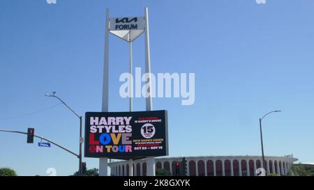 Inglewood, California, USA 19th ottobre 2022 Harry Styles Love on Tour Concerts Marquee for 15 Concerts il 19 ottobre 2022 al Kia Forum di Inglewood, California, USA. Foto di Barry King/Alamy Stock Photo Foto Stock