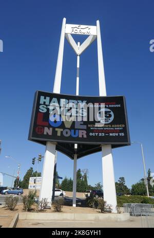 Inglewood, California, USA 19th ottobre 2022 Harry Styles Love on Tour Concerts Marquee for 15 Concerts il 19 ottobre 2022 al Kia Forum di Inglewood, California, USA. Foto di Barry King/Alamy Stock Photo Foto Stock