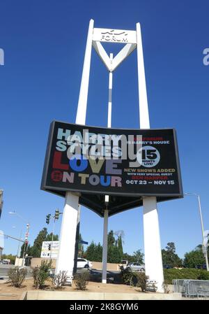 Inglewood, California, USA 19th ottobre 2022 Harry Styles Love on Tour Concerts Marquee for 15 Concerts il 19 ottobre 2022 al Kia Forum di Inglewood, California, USA. Foto di Barry King/Alamy Stock Photo Foto Stock