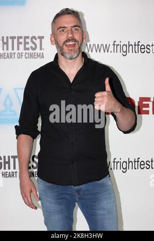 Chris Baugh partecipa al film 'RELITTO' in anteprima alla Arrow FrightFest tenutasi a Cineworld Leicester Square a Londra Foto Stock