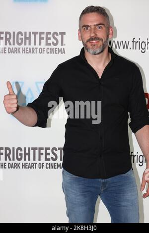 Chris Baugh partecipa al film 'RELITTO' in anteprima alla Arrow FrightFest tenutasi a Cineworld Leicester Square a Londra Foto Stock