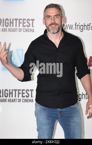 Chris Baugh partecipa al film 'RELITTO' in anteprima alla Arrow FrightFest tenutasi a Cineworld Leicester Square a Londra Foto Stock