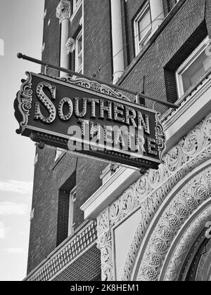 Immagine in bianco e nero Southern Theatre Columbus Ohio 2022 Foto Stock