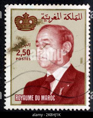 TIMBRE OBLITÉRÉ ROYAUME DU MAROC. POST. 2,50. 1986 Foto Stock