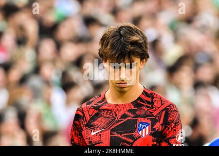 SIVIGLIA, SPAGNA - 23 OTTOBRE: Joao Felix di Atletico de Madrid reagisce durante la partita tra Real Betis Balombies e Atletico de Madrid CF di la Liga Santander il 27 agosto 2022 a Mestalla a Valencia, Spagna. (Foto di Samuel Carreño/PxImages) Foto Stock