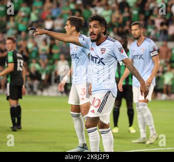 Austin, Texas, Stati Uniti. 23 ottobre 2022: L'FC Dallas JesÃºs Ferreira (10) durante la prima metà di una partita di calcio della Major League tra l'Austin FC e l'FC Dallas, il 23 ottobre 2022, ad Austin. (Credit Image: © Scott Coleman/ZUMA Press Wire) Credit: ZUMA Press, Inc./Alamy Live News Foto Stock