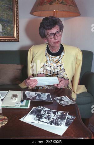 23031990. La principessa Astrid, la signora ferner è intervistata. Foto: Knut Odrås / NTB / NTB Foto Stock