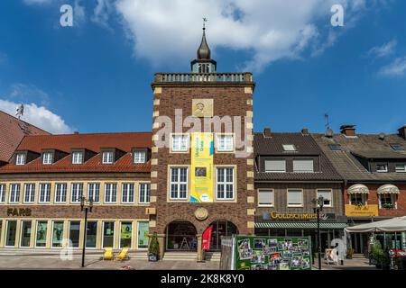 Das Alte Rathaus a Borken, Münsterland, Nordrhein-Westfalen | il vecchio municipio Altes Rathaus a Borken, Renania settentrionale-Vestfalia, Germania Foto Stock