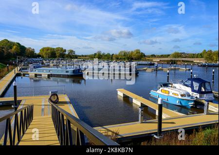 Shakespeare Marina a Stratford Upon Avon, Warwickshire, Regno Unito Foto Stock