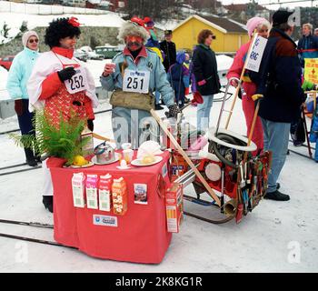 Geilo 25 gennaio 1992. Coppa del mondo in calcio di appoggio a Geilo. Qui hanno pronunciato gli adulti. Foto; Bjørn-owe Holmberg / NTB / NTB Foto Stock