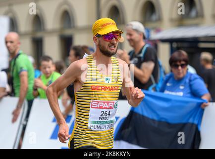 WEDEL Konstantin (GER), azione, maratona maschile, il 15th agosto 2022 i Campionati europei di Atletica 2022 a Monaco di Baviera/Germania dal 15th agosto. - 08/21/2022 Foto Stock