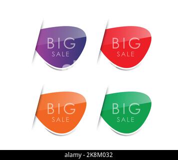 Un vettore di 'grande vendita' modello promozionale per le imprese Illustrazione Vettoriale