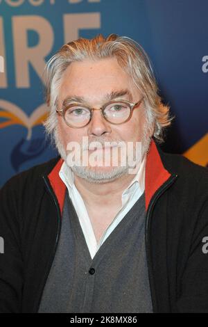 Attore e sceneggiatore francese Christian Rauth al Salon du Livre di Parigi il 21 marzo 2015. Foto Stock