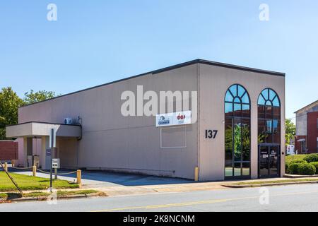 ASHEBORO, NC, USA-26 SETTEMBRE 2022: Edificio della Camera di Commercio di Asheboro-Randolph. Foto Stock