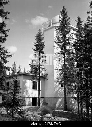 Harestuta 19540531 l'osservatorio solare di Harestuta viene messo in funzione. Qui l'esterno dell'edificio. Foto: NTB / NTB Foto Stock