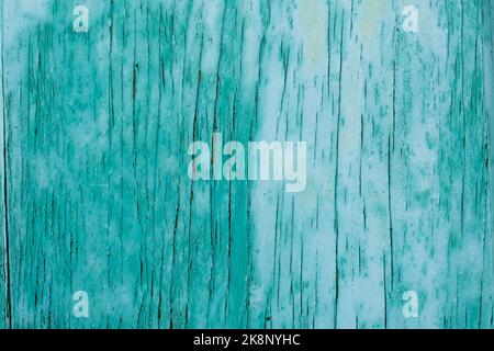 Struttura in legno turchese sfondo con motivo naturale Foto Stock