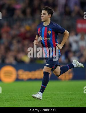 Barcellona, Spagna. 23 ottobre 2022, Pablo Torre del FC Barcelona durante la partita la Liga tra il FC Barcelona e l'Athletic Club giocata allo Stadio Spotify Camp Nou il 23 ottobre 2022 a Barcellona, Spagna. (Foto di Bagu Blanco / PRESSIN) Foto Stock