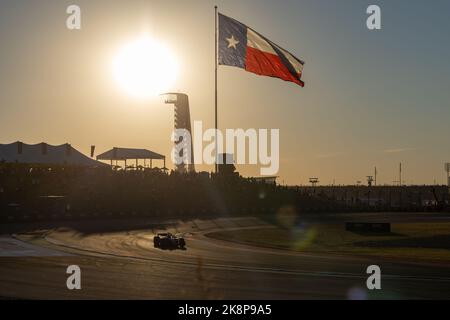 AUSTIN, TEXAS, USA SU 21. OTTOBRE 2021; Texas flag and speedway - Credit: SPP Sport Press Photo. /Alamy Live News Foto Stock