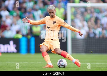 Antoine Griezmann di Atletico de Madrid durante il campionato spagnolo la Liga partita di calcio tra Real Betis e Atletico de Madrid il 23 ottobre 2022 allo stadio Benito Villamarin di Siviglia, Spagna - Foto: Joaquin Corchero/DPPI/LiveMedia Foto Stock