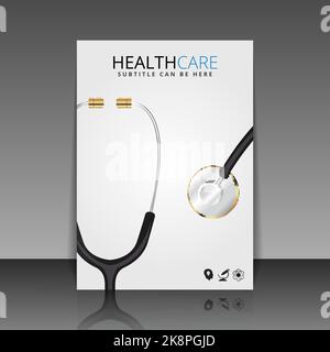 Design della copertina della brochure. Volantino, poster, modello di opuscolo. Illustrazione vettoriale Illustrazione Vettoriale