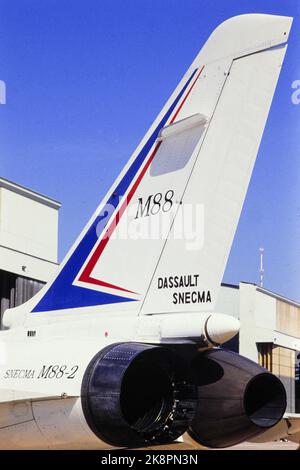 Dassault Rafale, Istres, Bouches-du-Rhone, Francia, 1990 Foto Stock