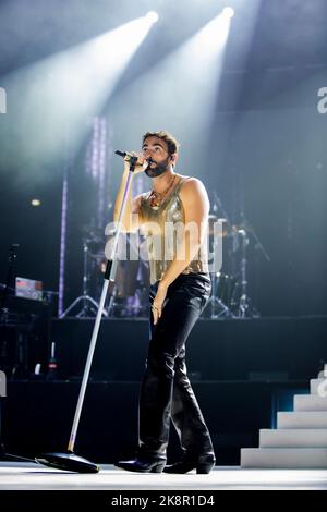 Italia. 22nd Ott 2022. (10/22/2022) Marco Mengoni in concerto al Palazzo dello Sport di Roma. (Foto di Stefano Cappa/Pacific Press/Sipa USA) Credit: Sipa USA/Alamy Live News Foto Stock