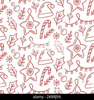 Natale Pattern senza giunture Illustrazione Vettoriale