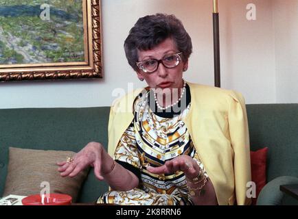 23031990. La principessa Astrid, la signora ferner è intervistata. Foto: Knut Odrås / NTB / NTB Foto Stock