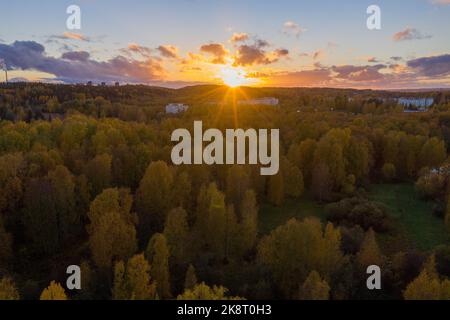 Vista tramonto Foto Stock
