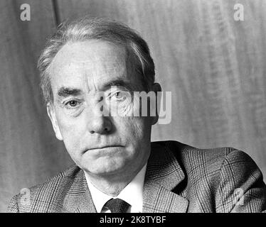 Oslo 6 gennaio 1975. Direttore generale Johan B. Holte di Norsk Hydro. Foto; Erik Thorberg / NTB / NTB Foto Stock