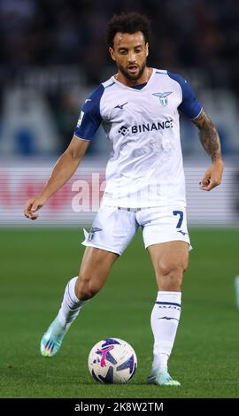 Bergamo, Italia, 23rd ottobre 2022. Felipe Anderson della SS Lazio durante la Serie A match allo Stadio Gewiss di Bergamo. L'immagine di credito dovrebbe essere: Jonathan Moskrop / Sportimage Foto Stock