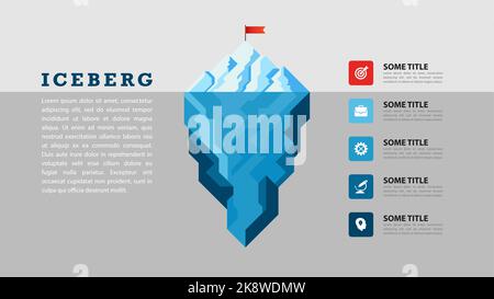 Modello di progettazione infografica. Concetto creativo in 5 fasi. Può essere utilizzato per il layout del flusso di lavoro, il diagramma, il banner, il webdesign. Illustrazione vettoriale Illustrazione Vettoriale