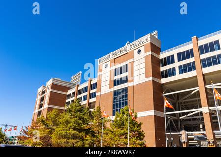 Stillwater, Oklahoma - 21 ottobre 2022: Boone Pickens Stadium, sede della squadra di football della Oklahoma state University Foto Stock