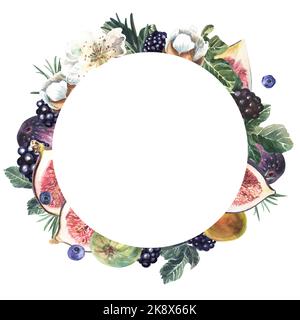 Illustrazione dipinta a mano in acquerello. Foto Stock