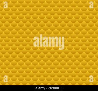 Scale dorate, texture senza cuciture, pattern di qualità vettoriale Illustrazione Vettoriale