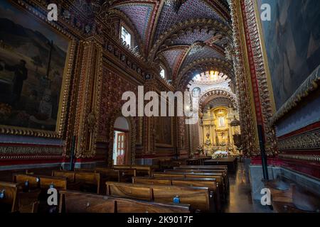 L'interno della Basilica di nostra Signora di Guadalupe, Villa de Guadalupe, Città del Messico, Messico Foto Stock