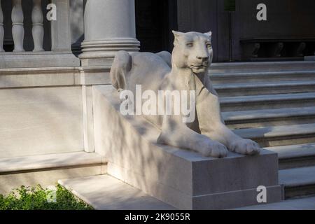 Statue senza leone sono presentate presso la Morgan Library and Museum a Murray Hill, New York City, USA 2022 Foto Stock