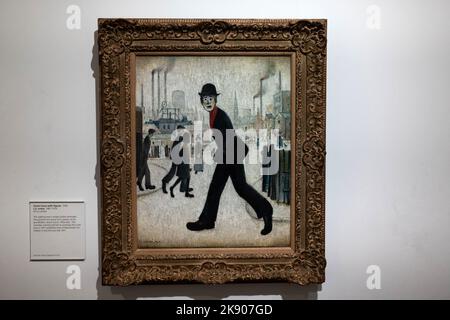 Dipinti di L S Lowry in mostra alla Manchester City Art Gallery Foto Stock