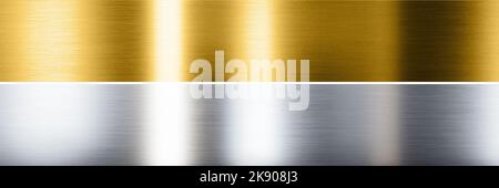 Strutture cucite in alluminio, bronzo e ottone. 3d rendering Foto Stock