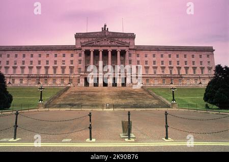U. K. Irlanda del Nord. Belfast. Stormont Estate Parlamento edificio. Foto Stock