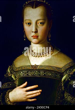 Maria (di Cosimo i) de' Medici 1551 dipinto di Bronzino Firenze. Foto Stock