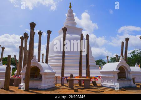 Thuparamaya, primo tempio buddista in Sri Lanka Foto Stock