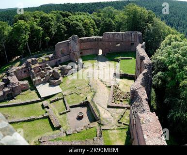 Francia, Alsazia, basso Reno, castello di Wangenbourg Engenthal. Foto Stock