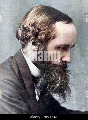 JAMES IMPIEGATO MAXWELL (1831-1879) matematico e scienziato scozzese Foto Stock