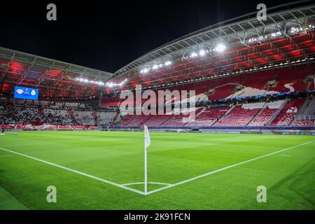 Lipsia, Germania. 25th Ott 2022. Calcio: Champions League, palcoscenico di gruppo, Gruppo F, Giornata 5 RB Leipzig - Real Madrid. Vista sull'arena. Credit: Jan Woitas/dpa/Alamy Live News Foto Stock